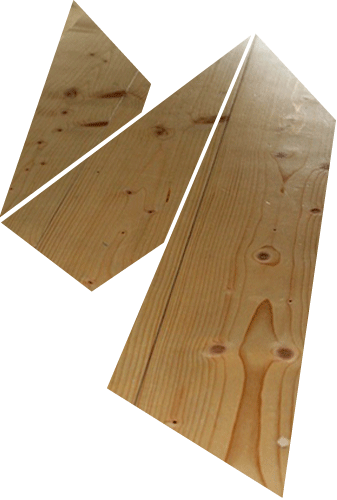 Dekorative Wandgestaltung mit Holz